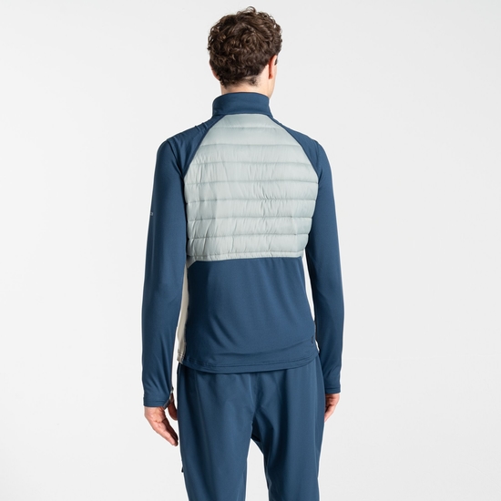 Men's Descending Gilet Green Moonlight Denim