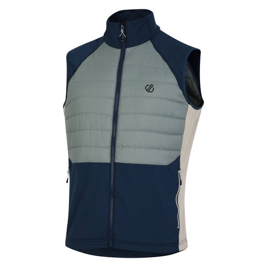 Men's Descending Gilet Green Moonlight Denim