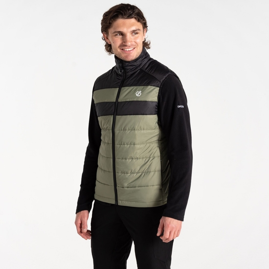 Herren Touring II Weste Olivgrün & Schwarz