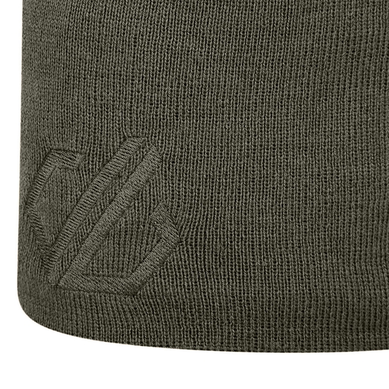 Men's Rethink Embroidered Beanie Hat Dark Khaki