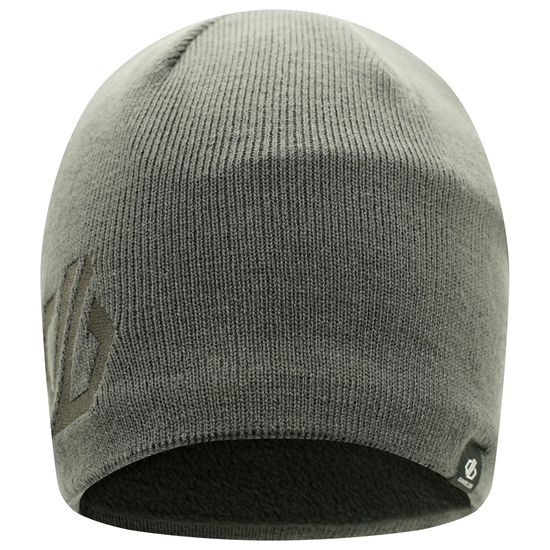 Herren Rethink Beanie-Mütze mit Stickerei Grau
