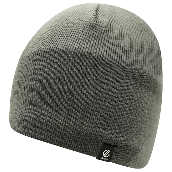 Herren Rethink Beanie-Mütze mit Stickerei Grau