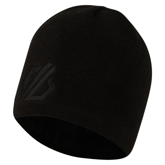 Men's Rethink Embroidered Beanie Hat Black