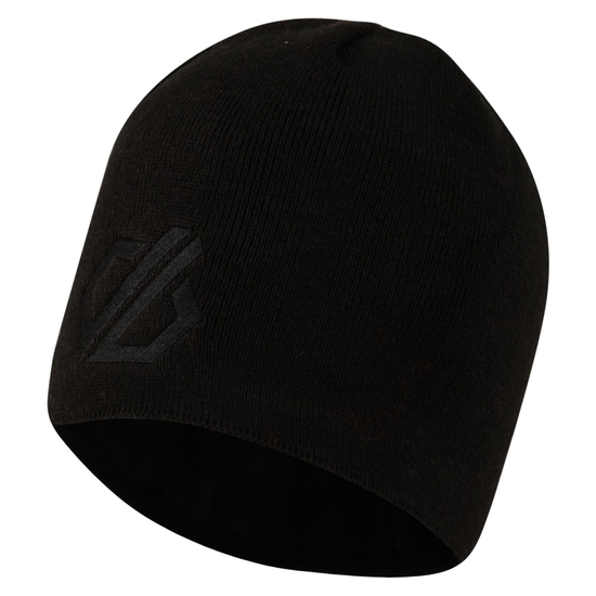 Herren Rethink Beanie-Mütze mit Stickerei Schwarz