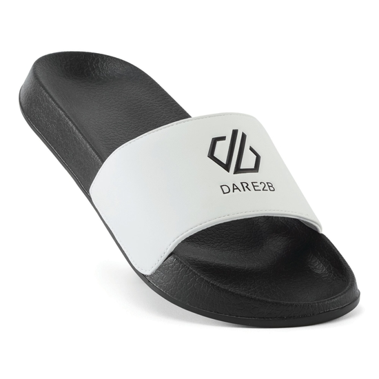 Men's Arch Sliders Black White