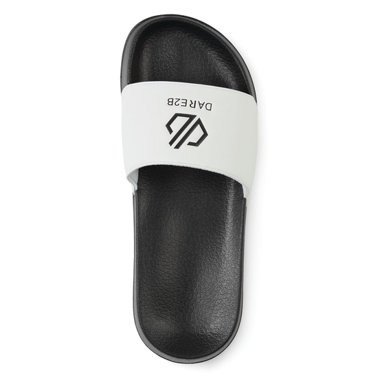 Men's Arch Sliders Black White