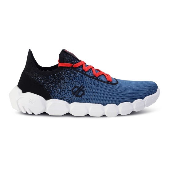 Men's Hex-At Recycled Trainers Stellar Blue Burnt Salmon