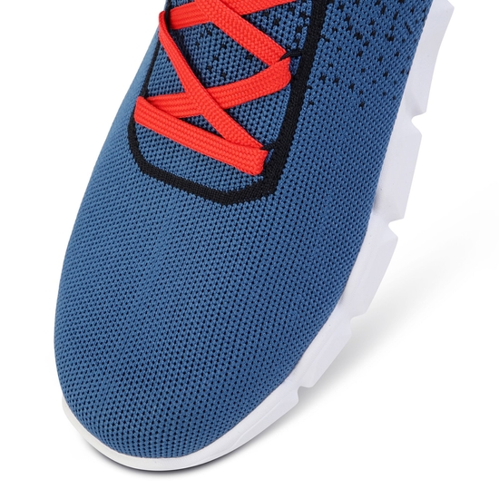 Herren Hex-At Sportschuhe Blau Orange