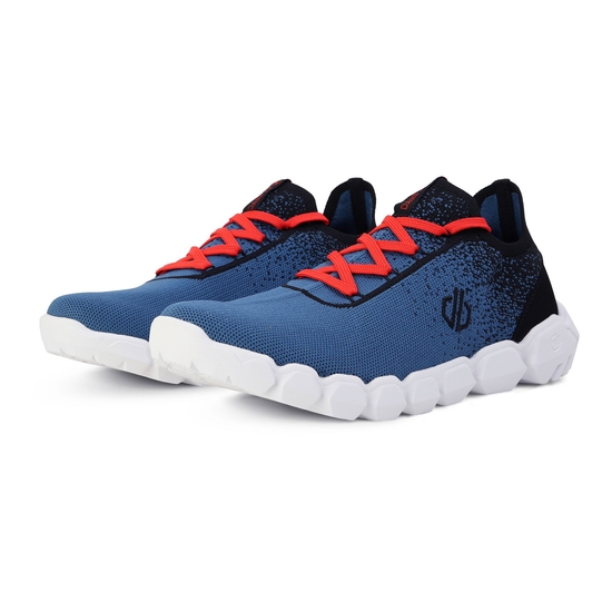 Herren Hex-At Sportschuhe Blau Orange