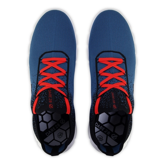 Herren Hex-At Sportschuhe Blau Orange