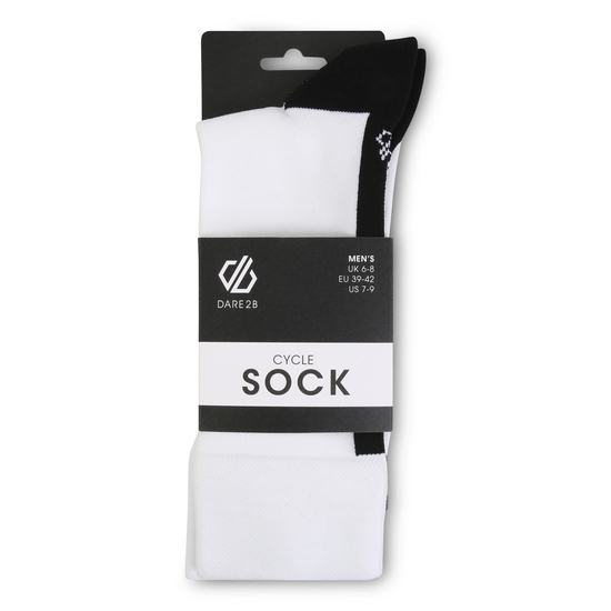 Men's Slogan Cycle Socks Black White