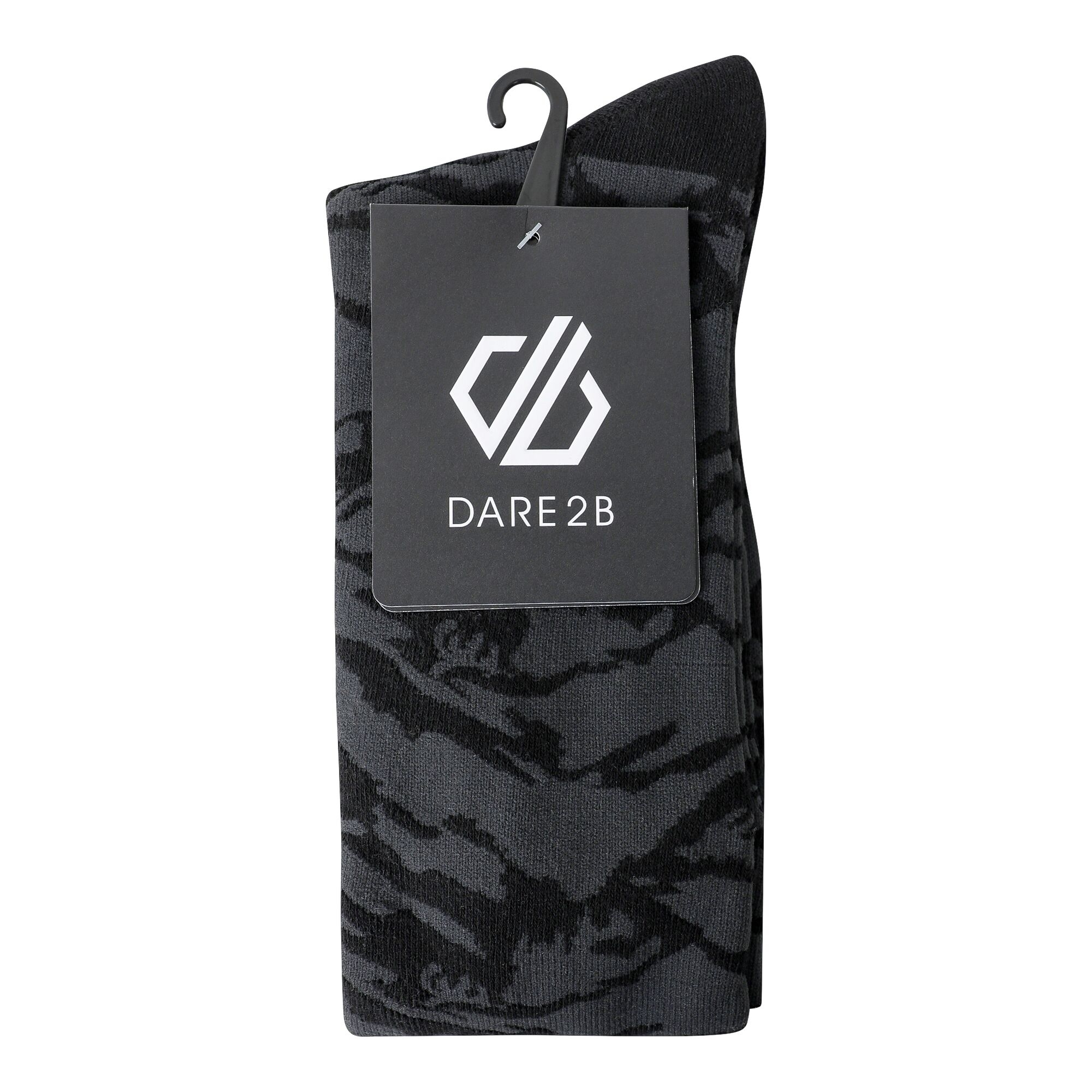 Dare 2B Men's Black Printed Ski Socks, Cotton, Cotton Size: Uk 9-12 - Image 1