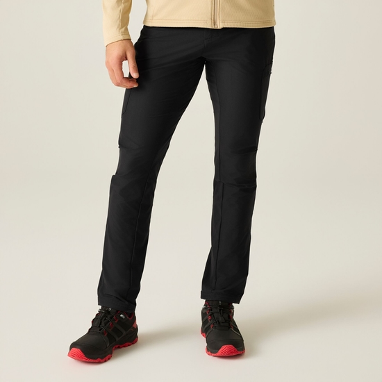 Men's Tuned In II Multi Pocket Zip Off Walking Trousers - Black