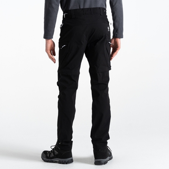 Men's Tuned In II Multi Pocket Zip Off Walking Trousers Black