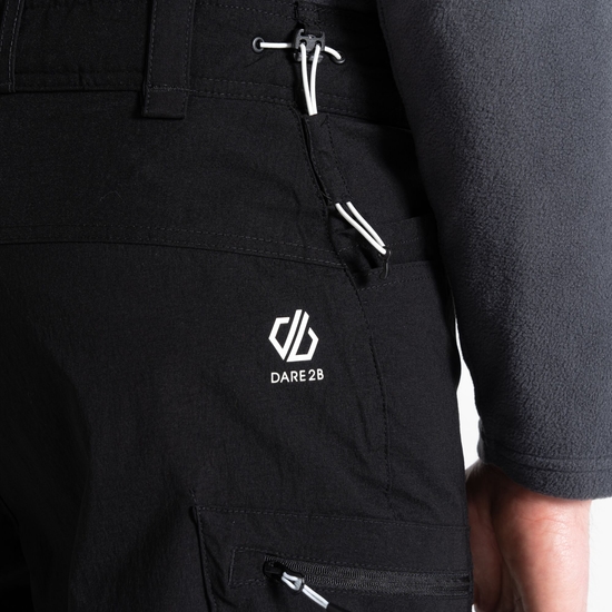 Men's Tuned In II Multi Pocket Zip Off Walking Trousers Black