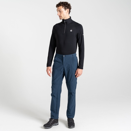 Men's Tuned In II Multi Pocket Zip Off Walking Trousers Moonlight Denim