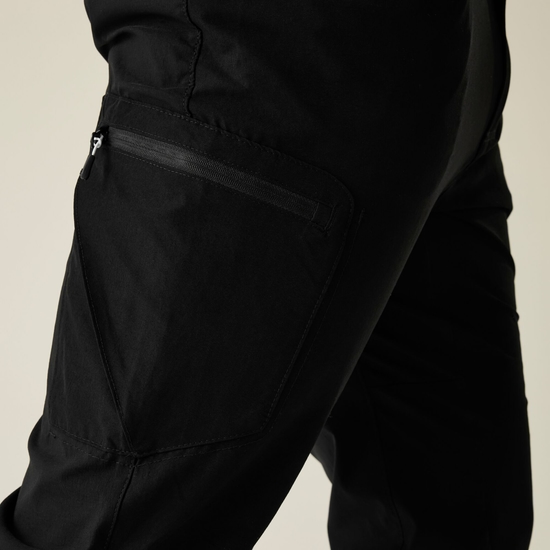 Tuned In II Walkinghose Mit Mehreren Taschen Für Herren Schwarz