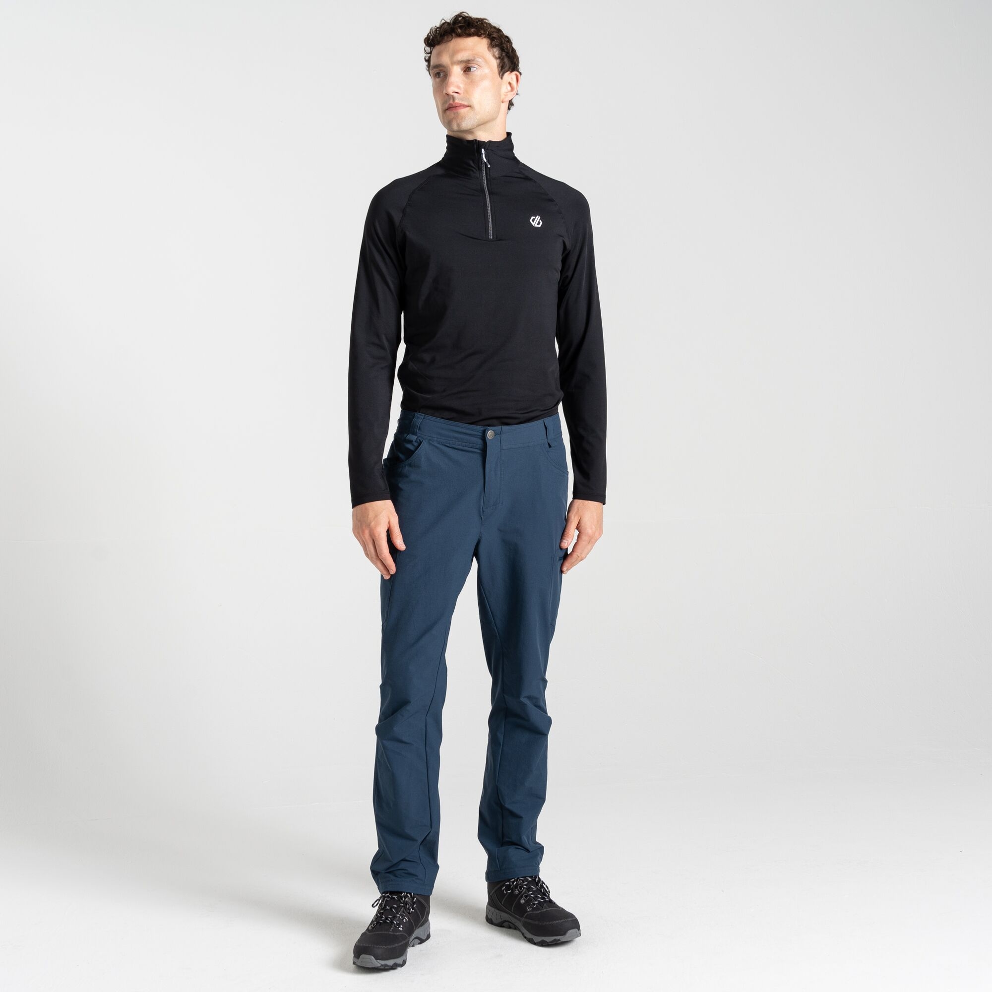 Dare 2b Men's Durable Tuned In II Multi-pocket Walking Trousers Nightfall Navy, Size: 32 R