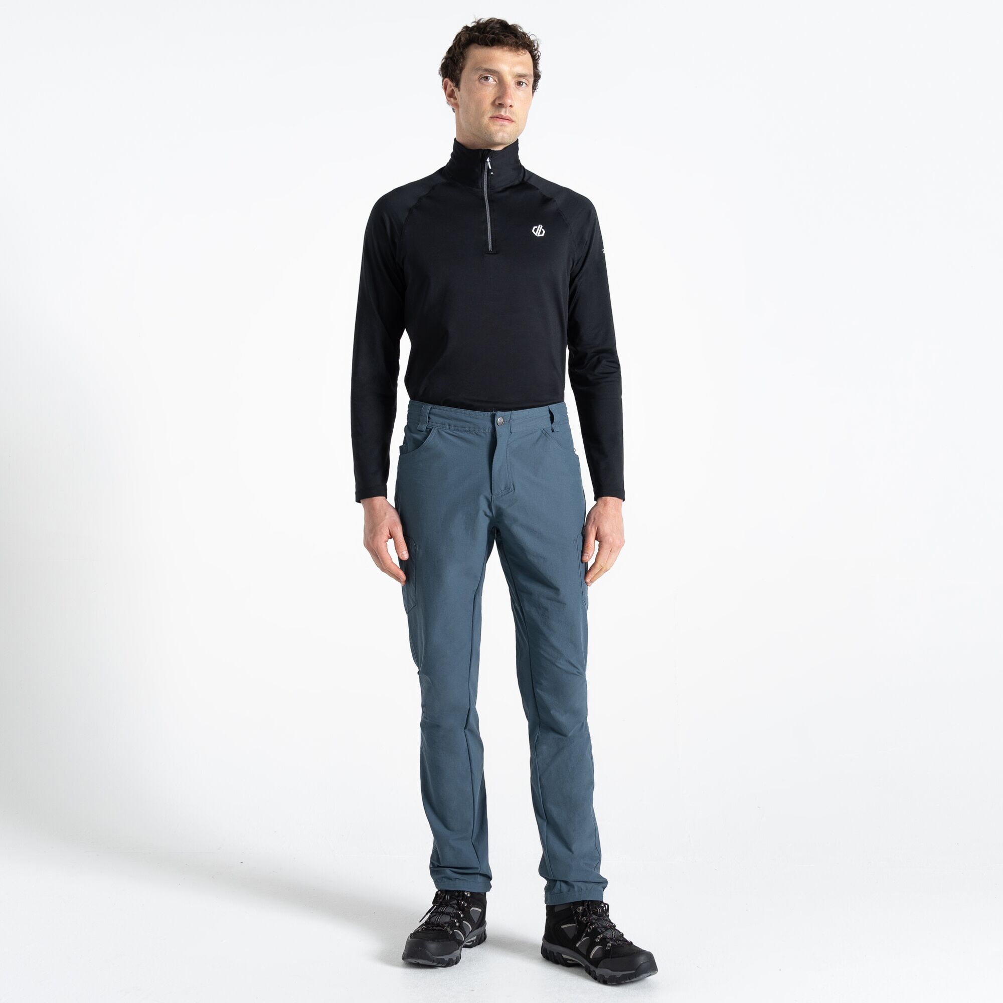 Dare 2B Men's Grey Tuned In Ii Multi-Pocket Walking Trousers Size: 38 R