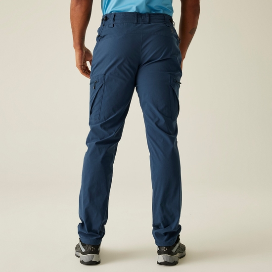 Men's Tuned In II Multi-Pocket Walking Trousers Moonlight Denim