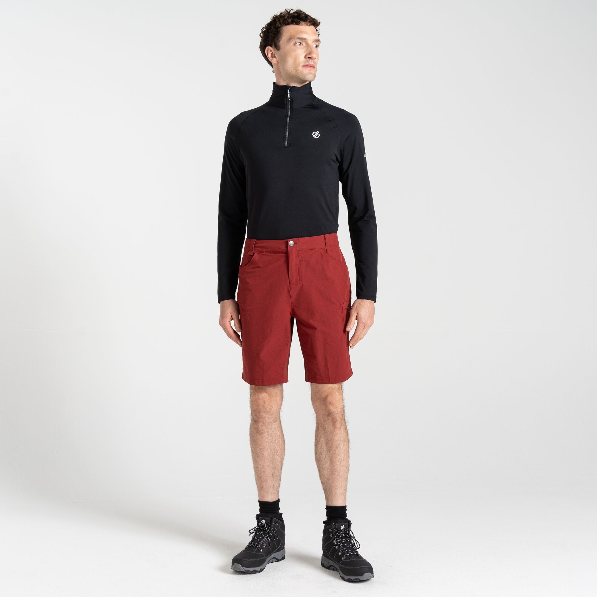 Dare 2B Men's Red Tuned In Ii Walking Shorts Size: 42
