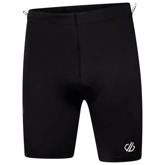 Men's Bold Reflective Cycling Shorts Black