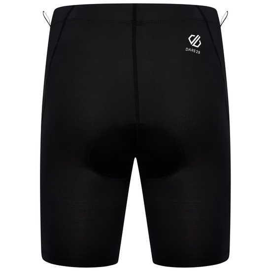Men's Bold Reflective Cycling Shorts Black