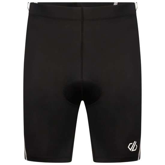 Herren Bold reflektierende Radlershorts Schwarz