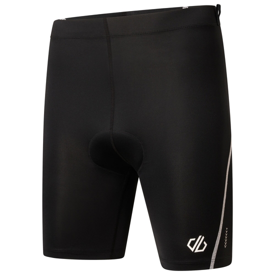 Herren Bold reflektierende Radlershorts Schwarz