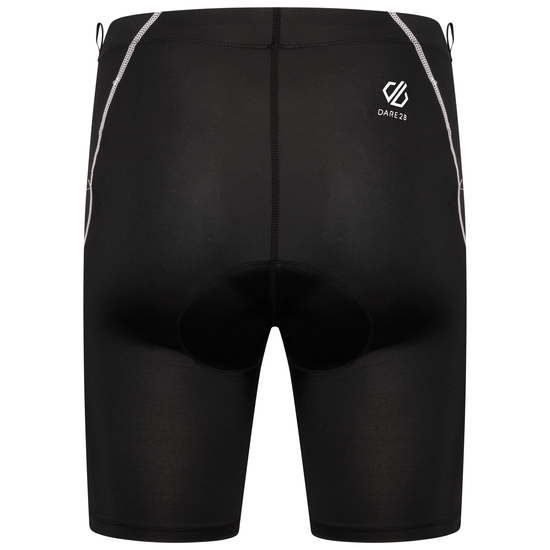 Herren Bold reflektierende Radlershorts Schwarz