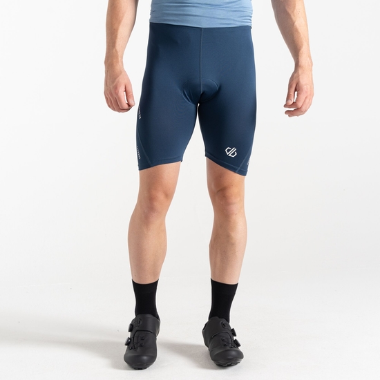 Men's Bold Reflective Cycling Shorts Moonlight Denim
