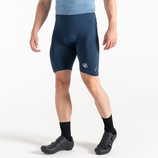 Men's Bold Reflective Cycling Shorts Moonlight Denim