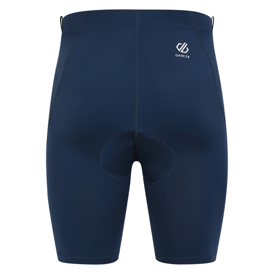 Men's Bold Reflective Cycling Shorts Moonlight Denim
