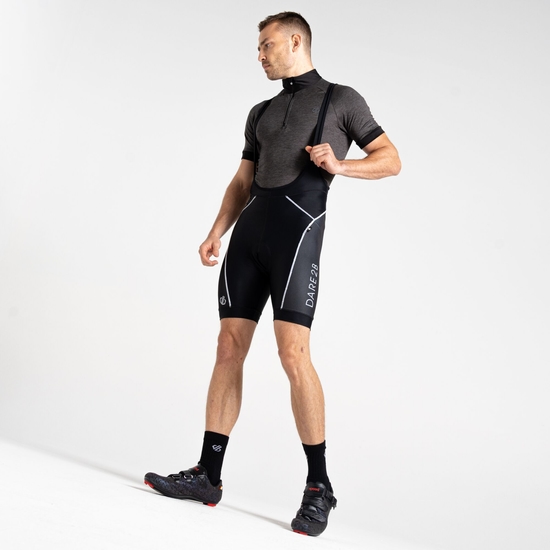 Men's Ecliptic Gel Bibbed Short Black