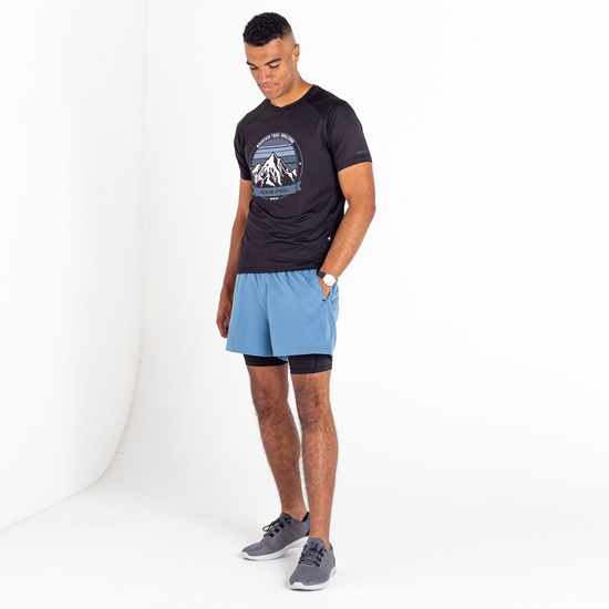 Recreate II Homme Short 2-en-1 Bleu