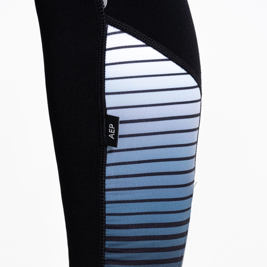 Men's AEP Virtuous Bibbed Cycling Tight Black Print