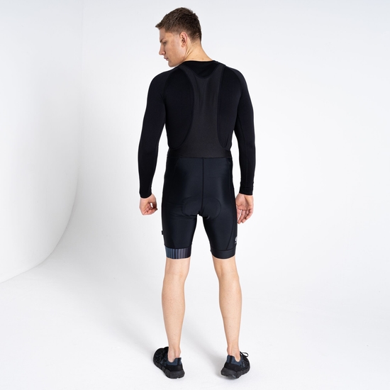 Men's AEP Virtuous Bibbed Cycling Shorts Black Print