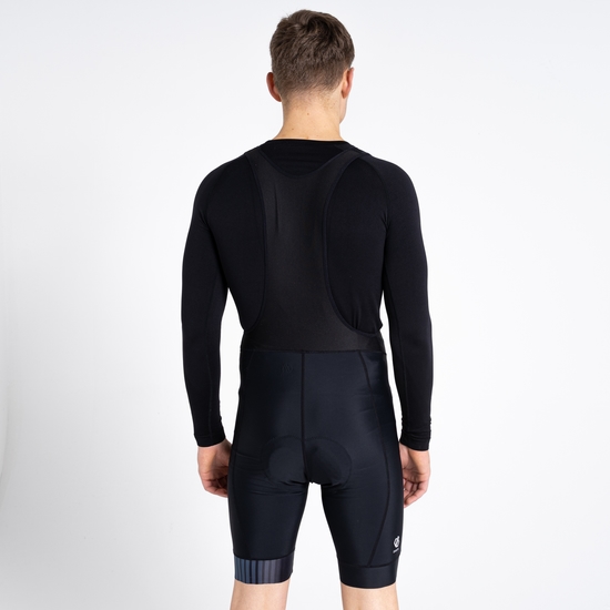 Men's AEP Virtuous Bibbed Cycling Shorts Black Print