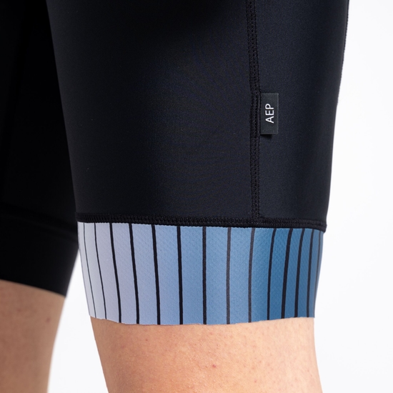 Men's AEP Virtuous Bibbed Cycling Shorts Black Print