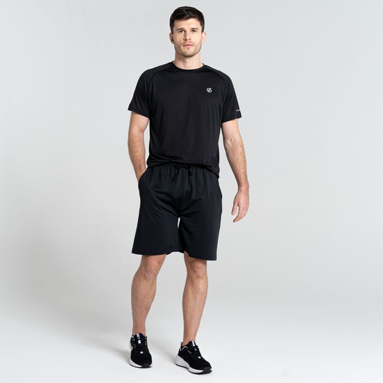 Men's Sprinted Drawstring Shorts Black 