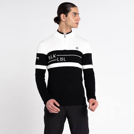 Men's Outgoing II Knitted Sweater White Black