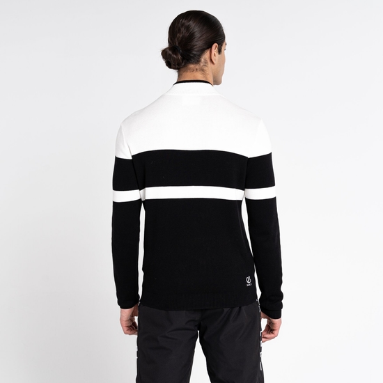 Men's Outgoing II Knitted Sweater White Black