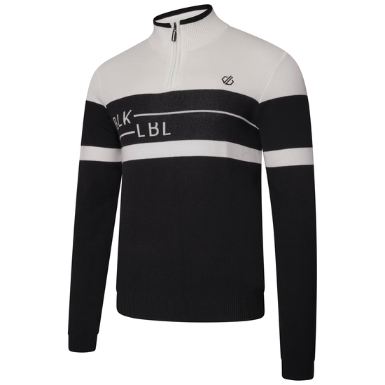 Men's Outgoing II Knitted Sweater White Black
