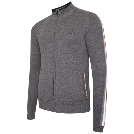 Men's Dutiful II Full Zip Sweater Charcoal Grey Marl