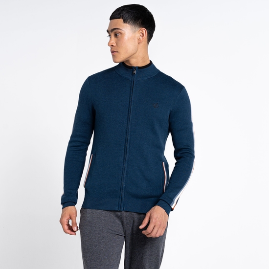 Men's Dutiful II Full Zip Sweater Moonlight Denim