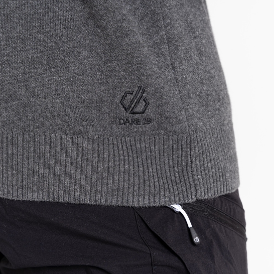 Pull zippé à moitié Homme DUTIFUL II Gris