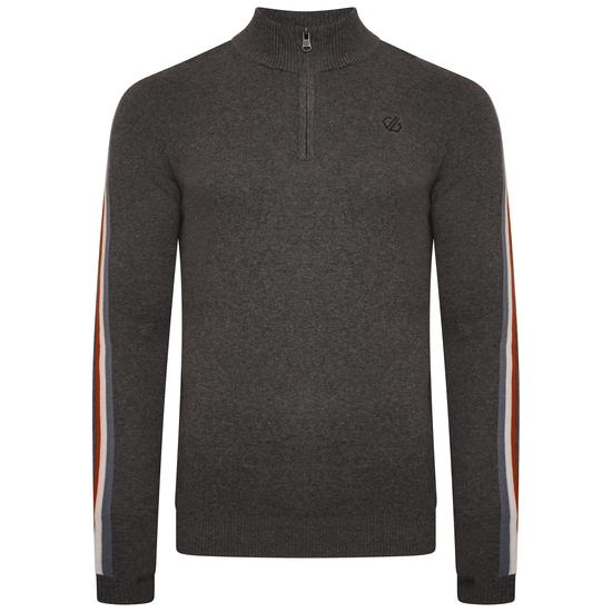 Pull zippé à moitié Homme DUTIFUL II Gris