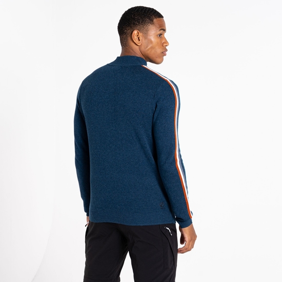 Men's Dutiful II Half Zip Sweater Moonlight Denim Marl