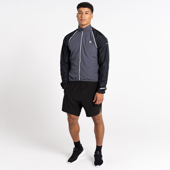 Men's Oxidate Lightweight Windshell Jacket Black & Ebony