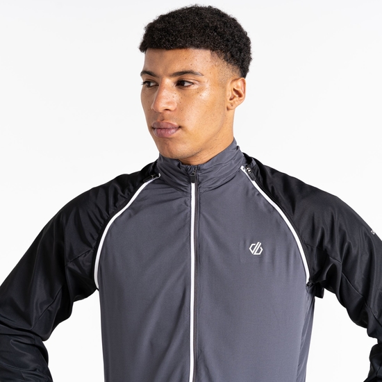 Men's Oxidate Lightweight Windshell Jacket Black & Ebony